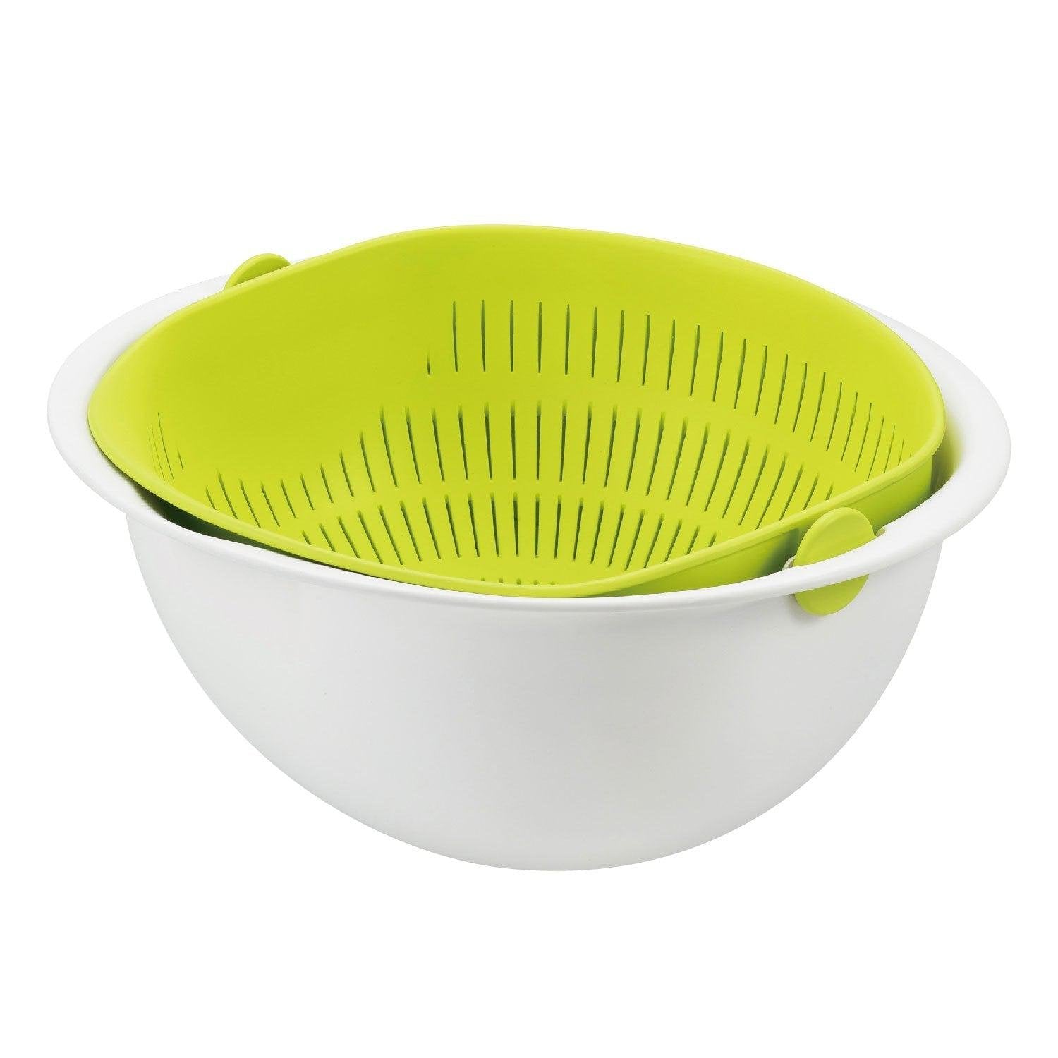 Akebono Large Strainer Bowl 2-In-1 Colander Bowl Set MZ-3510