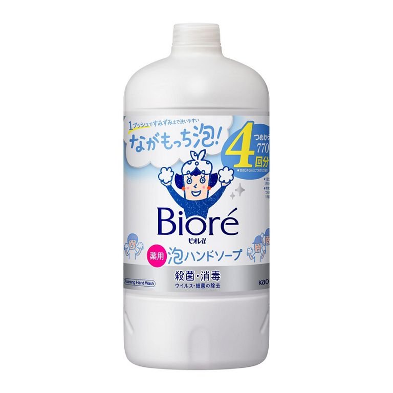 Bioré Foaming Hand Wash Refill Bottle Antibacterial Soap 770ml