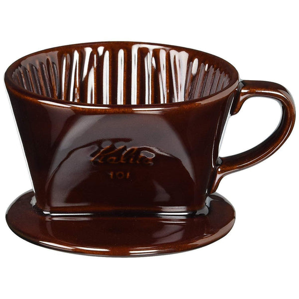 Kalita Ceramic Coffee Dripper 101 Brown Pour-Over Coffee Filter