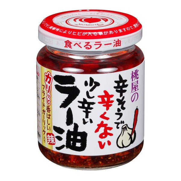 Momoya Rayu Chili Oil with Fried Garlic Umami Topping 110g