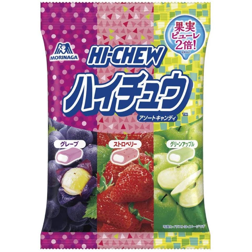 Hi-Chew Japanese Soft Fruit Candy 3 Flavors Assortment (Pack of 6)