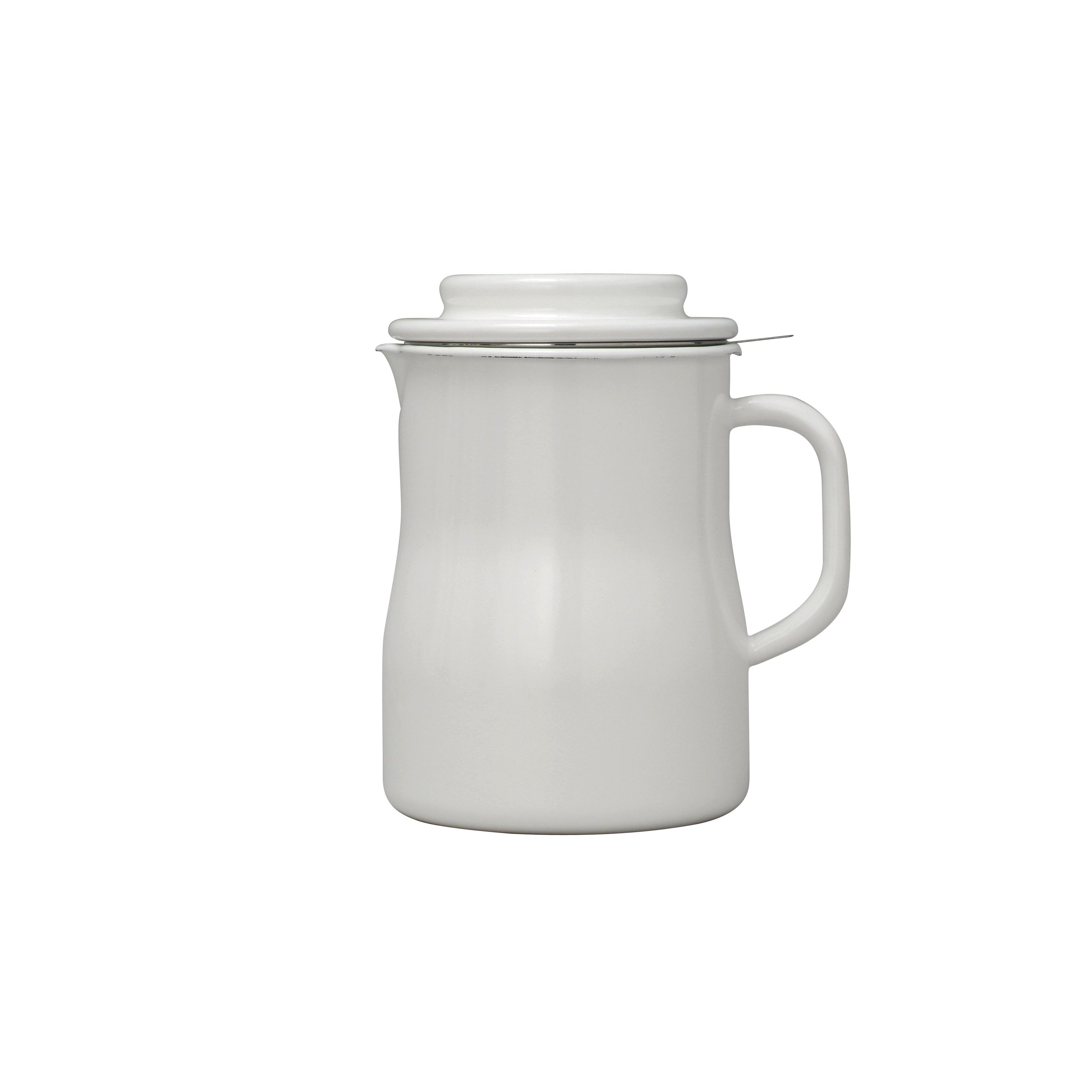 Noda Horo Enamel Oil Filter Pot Activated Carbon Oil Strainer 800ml