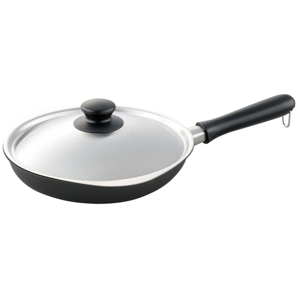 Sori Yanagi Iron Frying Pan Magma Plate with Stainless Steel Lid 25cm