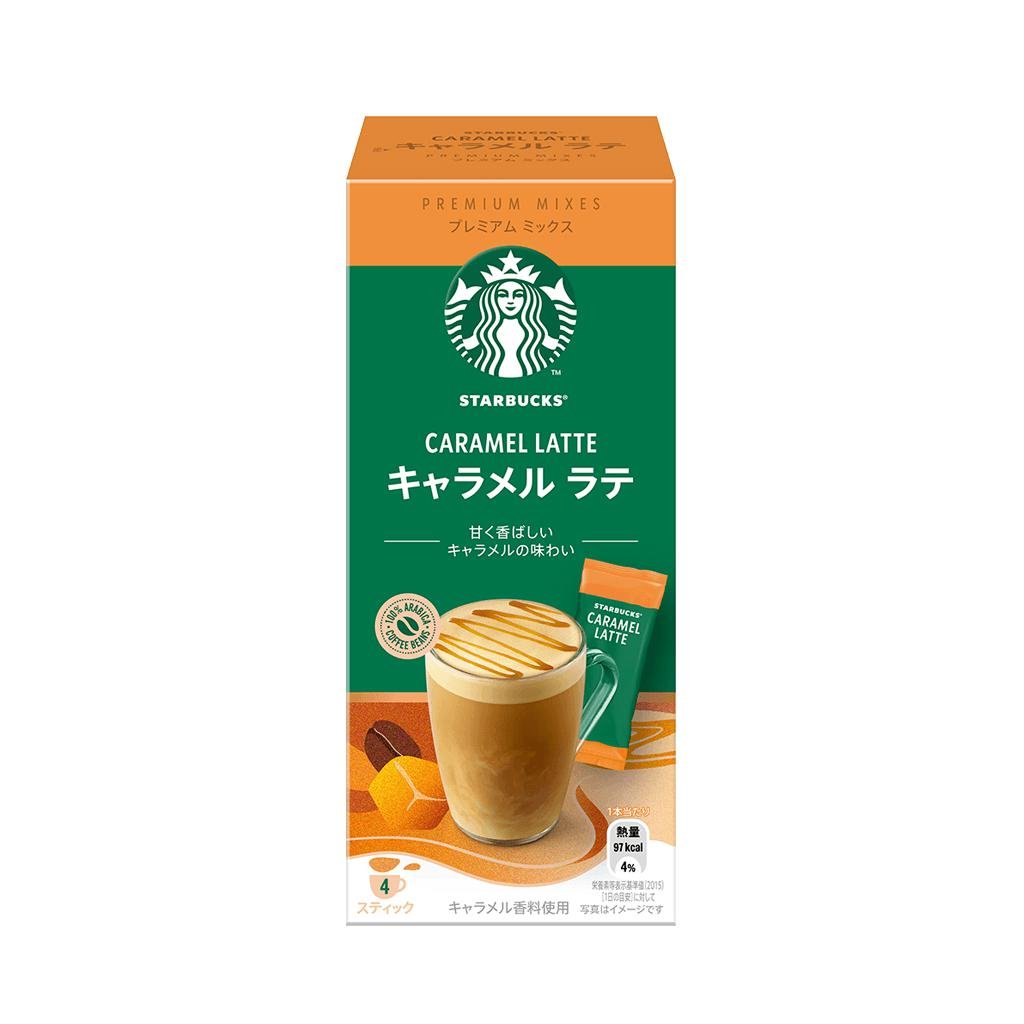 Starbucks Japan Caramel Latte Premium Mixes 4 Sticks