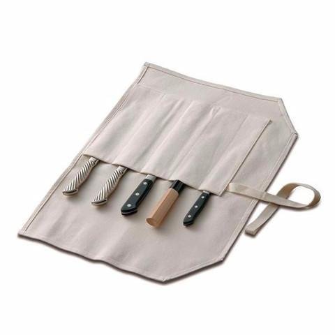 Tojiro Chef Knife Canvas Roll Storage Bag for Kitchen Knives F-359