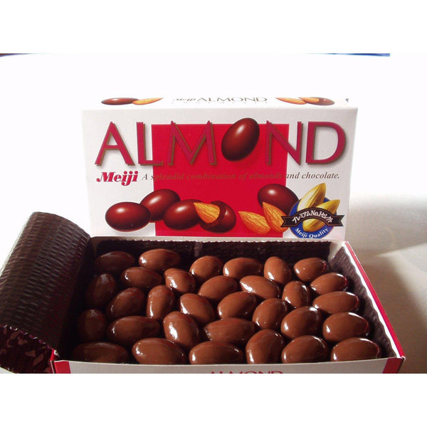 Meiji Almond Chocolate Snack Roasted Almond Milk Chocolate (Pack of 10)