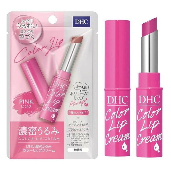 DHC Color Lip Cream Unscented Natural Lipstick Pink 1.5g