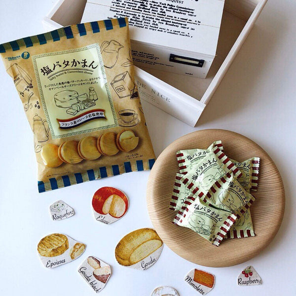 Takara Seika Camembert Cheese Filled Salted Butter Sandwich Cookies (Pack of 3)