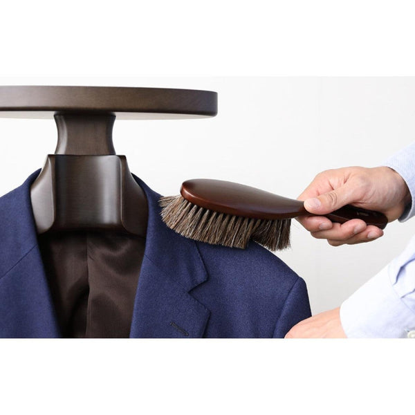 Nakata Hanger Natural Bristle Clothes Brush with Beech Wood Handle