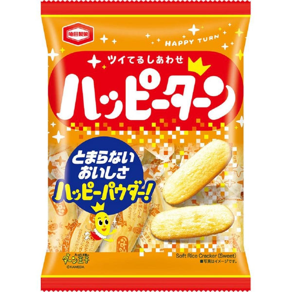 Happy Turn Senbei Rice Crackers 96g (Pack of 3 Bags)