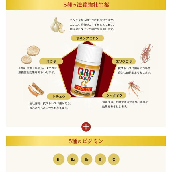 Kowa Q&P Kowa Gold α Premium Vitamin-containing Supplement 160 Tablets