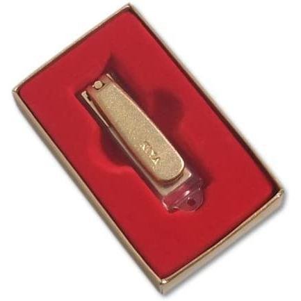 Kiya Nail Clipper Gold-Plated Steel With File & Catcher Small