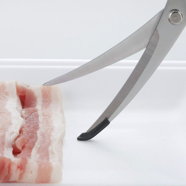 Shimomura Curved Kitchen Scissors Serrated Non-Scratch Scissors