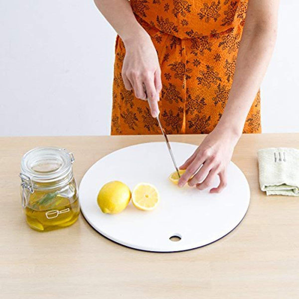 Yoshikawa Kurihara Harumi Round Chopping Board 35cm