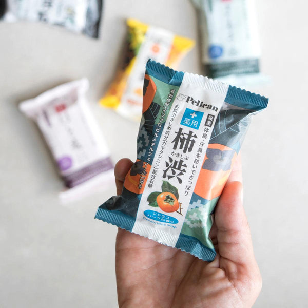 Pelican Soap Medicated Persimmon Tannin Body Bar Soap 80g