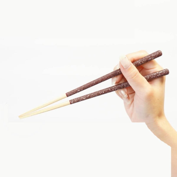 Pentagonal Chopsticks Patented Non-Slip Technology Terrazzo Brown 21cm