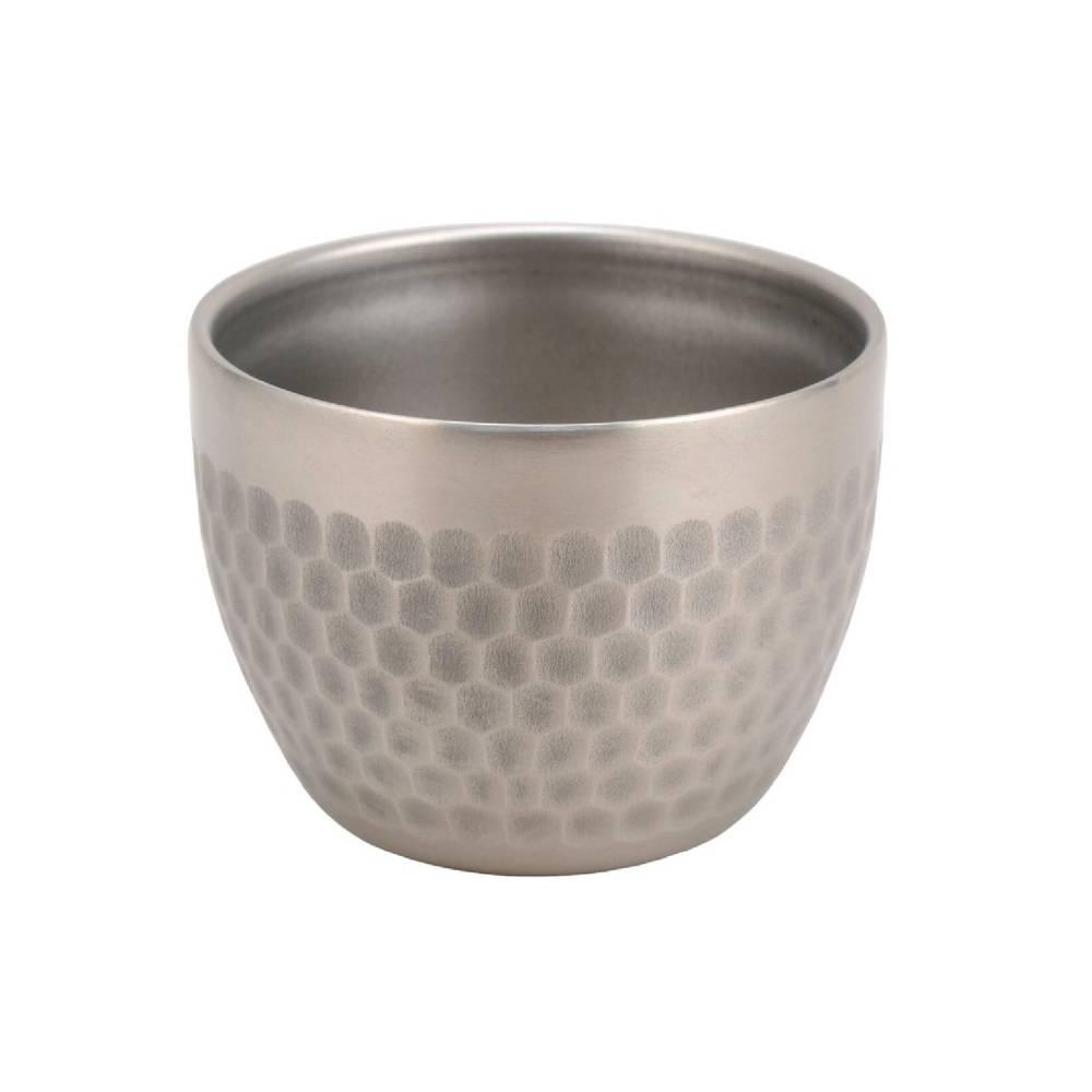 Ptygrace Titanium Hammered Sake Cup Double Wall Insulated 60ml