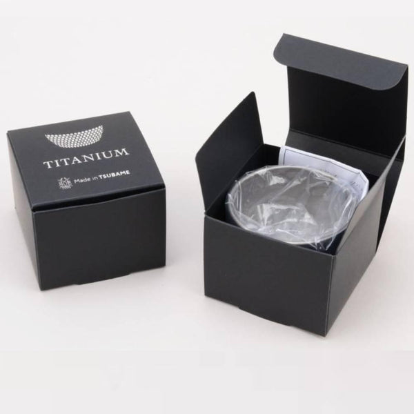 Ptygrace Titanium Hammered Sake Cup Double Wall Insulated 60ml