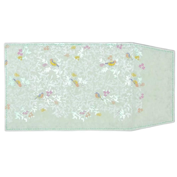 Reusable Book Cover Green Foil Stamped A Bell, a Bird, and Me Design