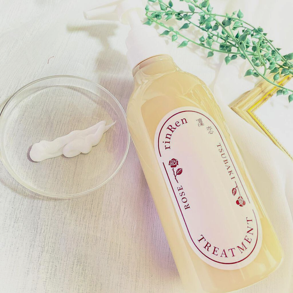 RinRen Treatment Rose & Tsubaki Vegan Hair Repair Treatment 480ml