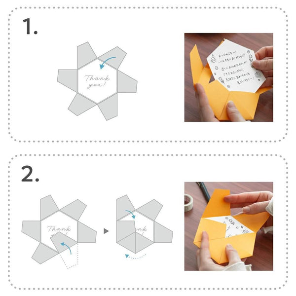 Rokkaku Origami Message Card With Envelope Cute Chihuahua Design