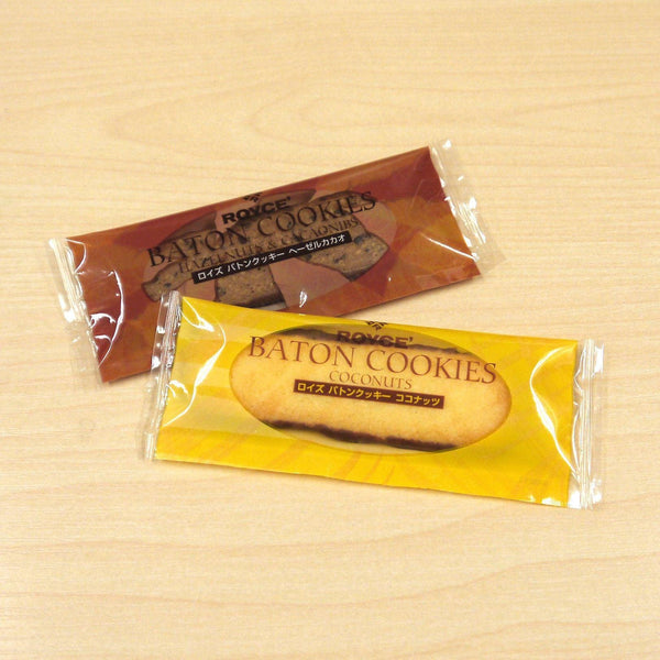 Royce Baton Cookies Coconut and Hazelcacao 50 Pieces