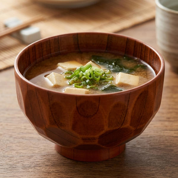 Rustic Traditional Miso Soup Bowl Tortoise Shell Pattern 350ml