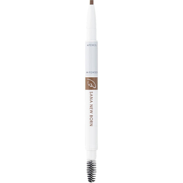 SANA NewBorn W Brow EX Eyebrow Pencil, Powder and Brush