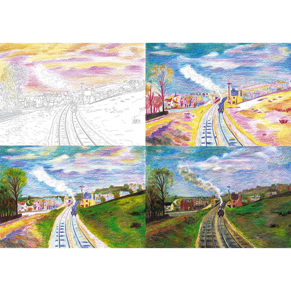 Sakura Color Coupy Pencil Japanese Crayon Pencils 18 Color Set