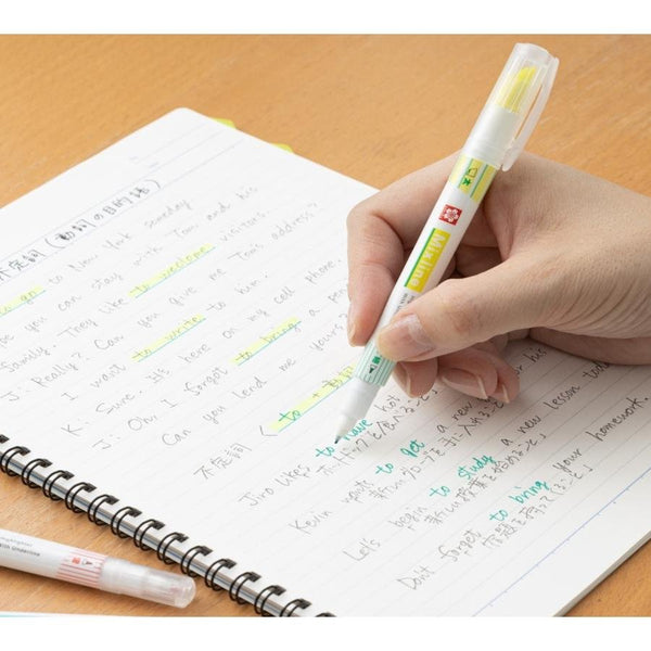 Sakura Color Mixline Highlighters Two-Tone Underline Highlighter 3 Color Set