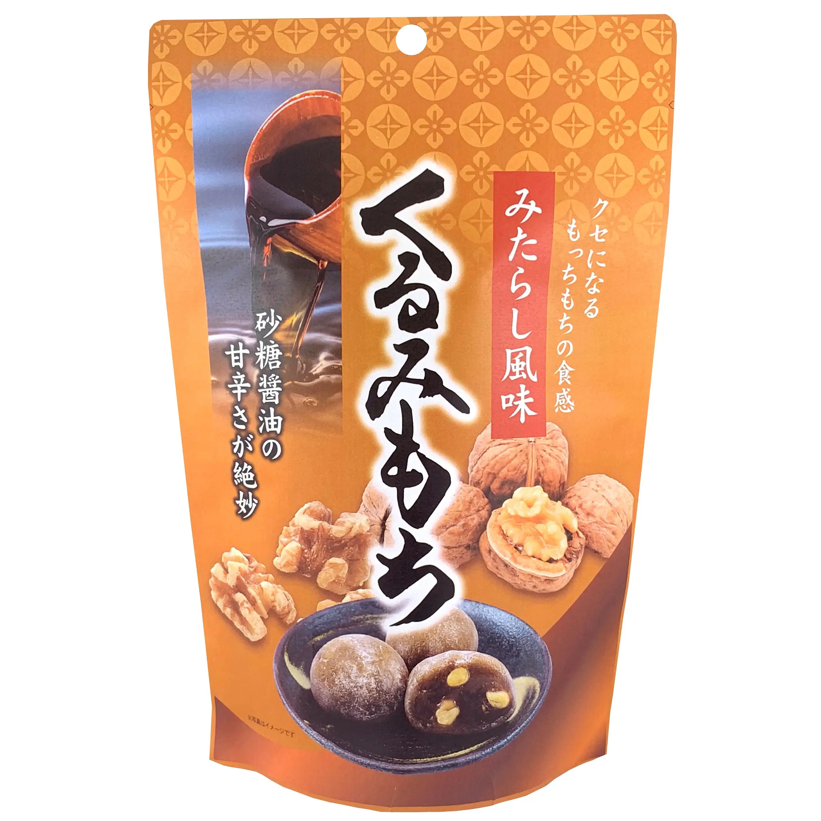 Seiki Bite Sized Daifuku Mochi Snack Mitarashi Walnuts Flavor 110g