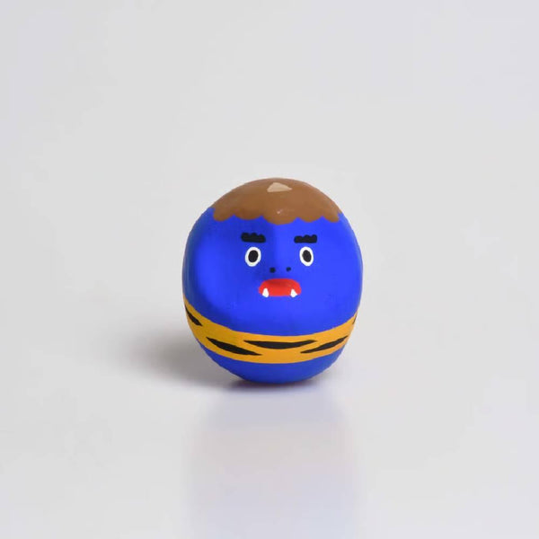 Shirakawa Daruma Demon Blue Oni Daruma Doll Good Luck Charm 4.5cm