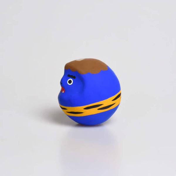 Shirakawa Daruma Demon Blue Oni Daruma Doll Good Luck Charm 4.5cm