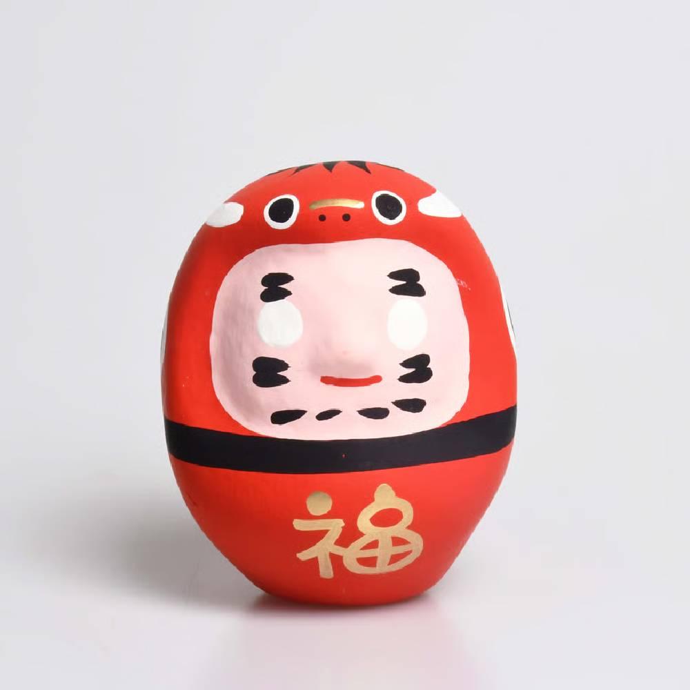 Shirakawa Daruma Red Beko Daruma Doll Good Luck Charm 8.5cm