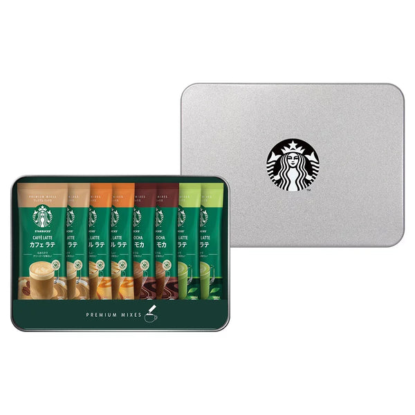 Starbucks Japan Premium Mixes Sampler Instant Tea & Coffee Packets Gift Box