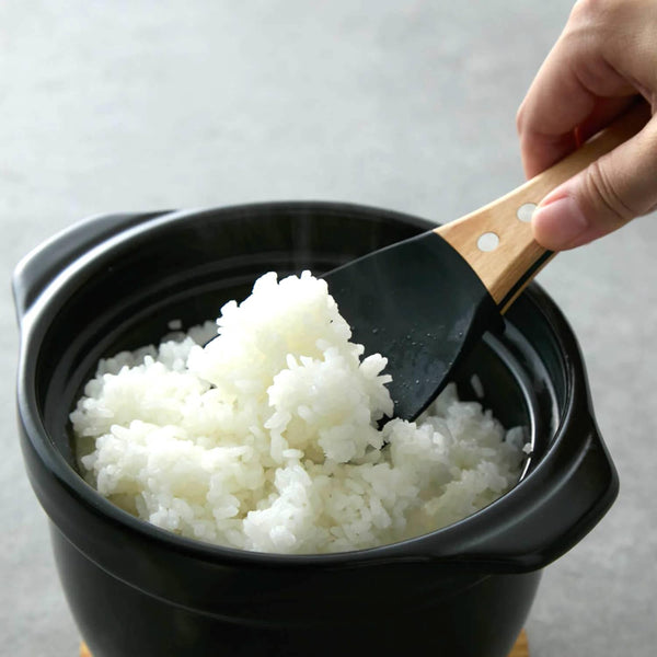 Stylish Non-Stick Rice Spoon Scoop With Wood Handle 20cm