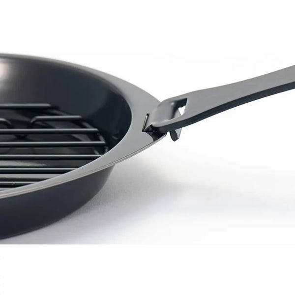 Summit Multipurpose Iron Cooking Pot with Oil Drain Tray 16cm