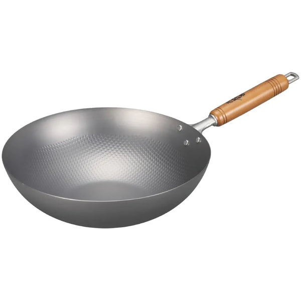 Summit Nitride Embossed Iron Beijing Wok Heavy-Duty Stir Fry Pan 30cm