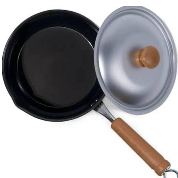 Summit One-Handle Iron Fry Pot with Lid Compact 16cm