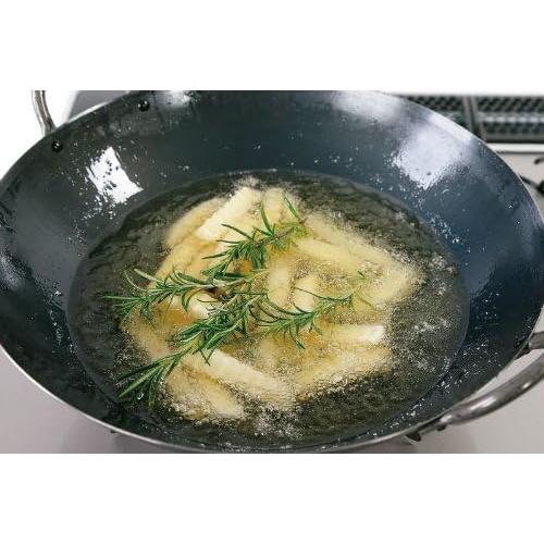 Summit Two-Handled Iron Wok Round Bottom High-Heat Cooking