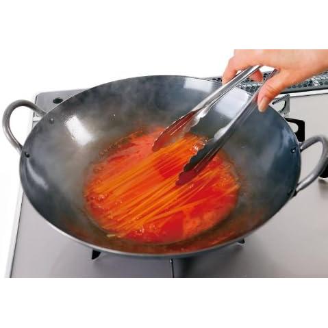 Summit Two-Handled Iron Wok Round Bottom High-Heat Cooking
