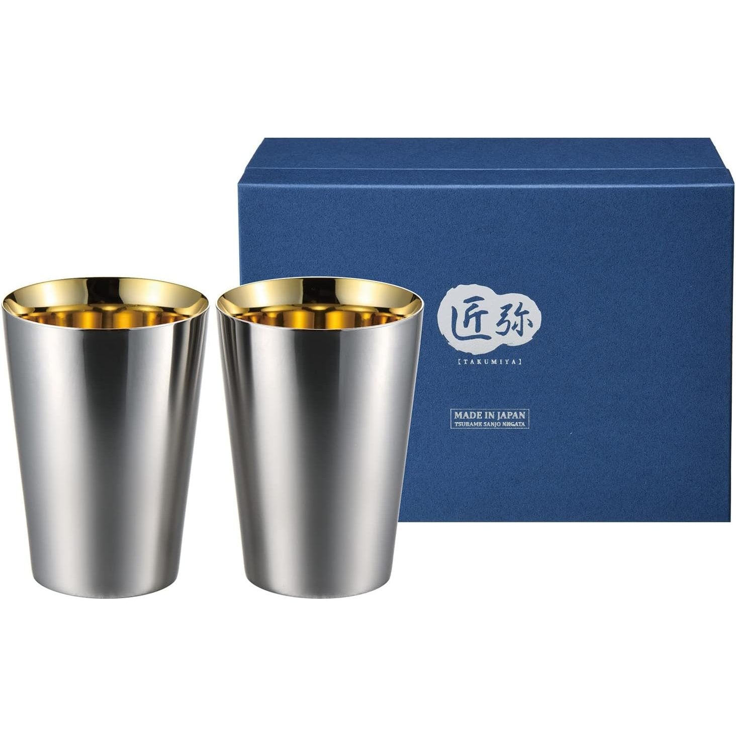 Takumiya Double Wall 24k Gold Plated Tumbler 270ml (Set of 2)