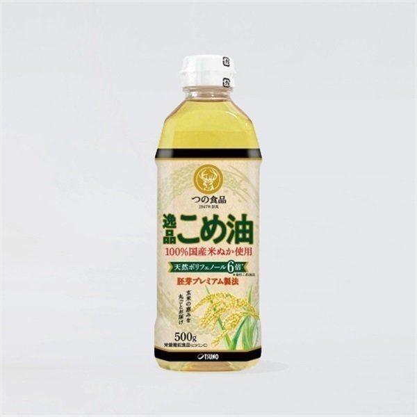 Tsuno Premium Japanese Rice Bran Oil Polyphenol-Rich Cooking Oil 500g