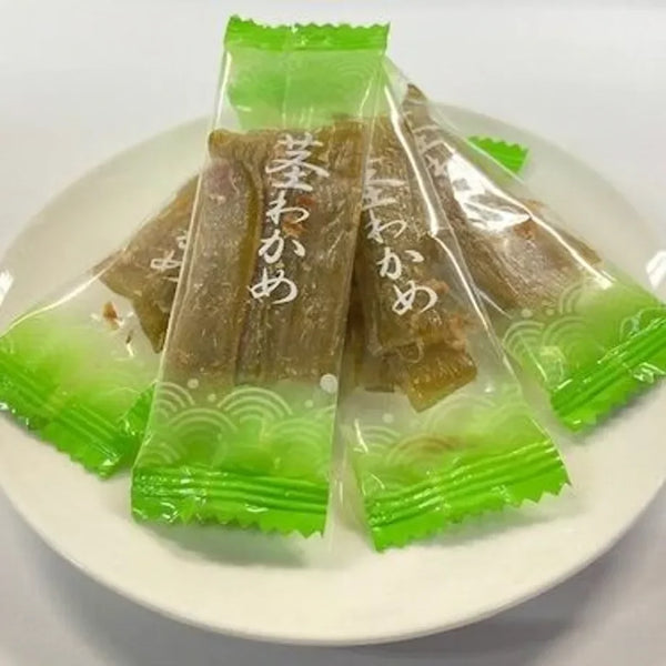 Sokan Ume Plum & Bonito Flavored Wakame Stems Seaweed Snack 63g (Pack of 3)
