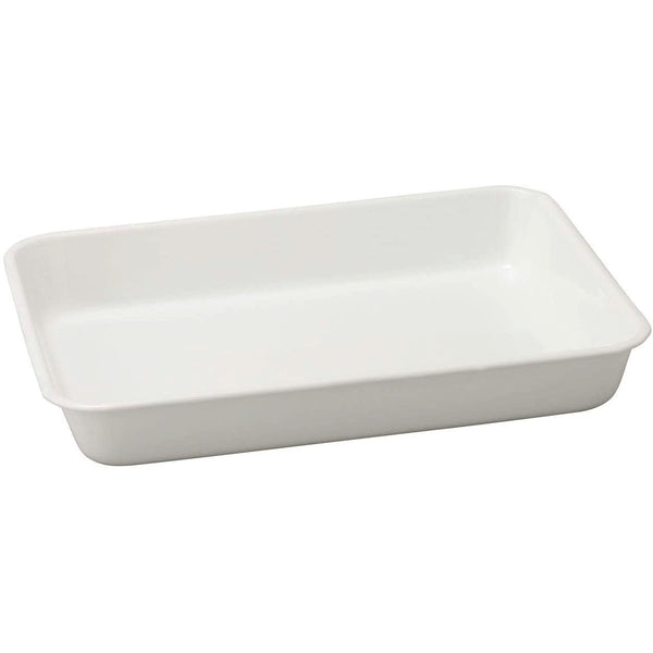 Noda Horo Japan White Enamel Tray Series Minimalist Tray