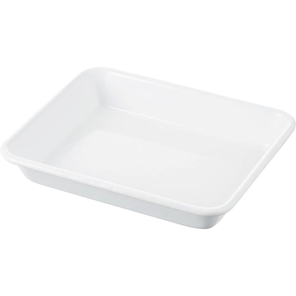 Noda Horo Japan White Enamel Tray Series Minimalist Tray