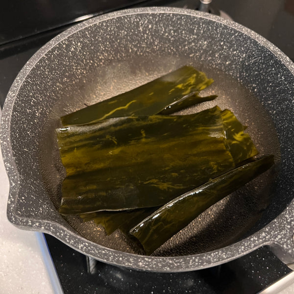 heating kombu dashi