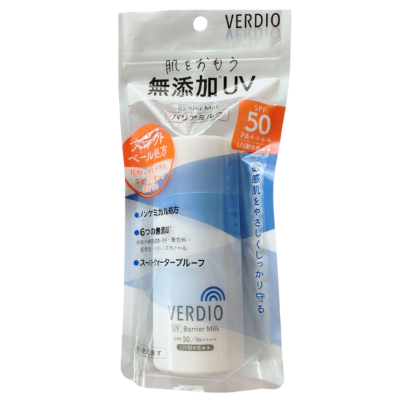 Verdio UV Barrier Milk Cica Sunscreen for Sensitive Skin SPF 50 80g