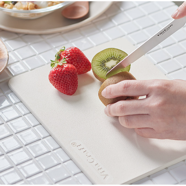 Vita Craft Antibacterial Soft Elastomer Cutting Board Ivory 37cm
