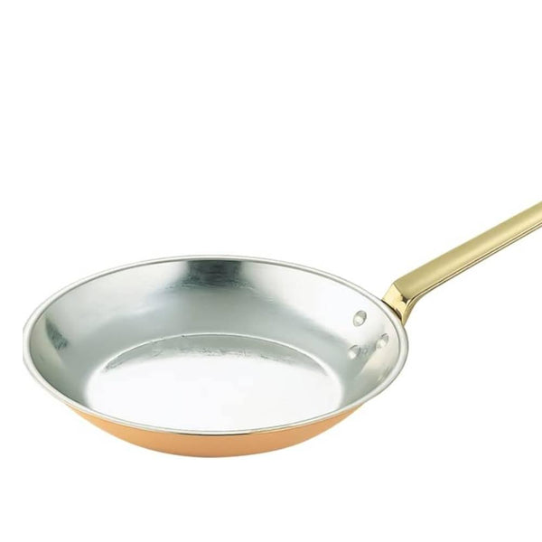 Wadasuke Round Copper Frying Pan Japanese Copper Pan 24cm